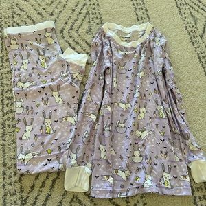 Little Sleepies girls bunny pajama set